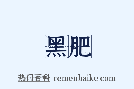 黑肥是什么意思的图片
